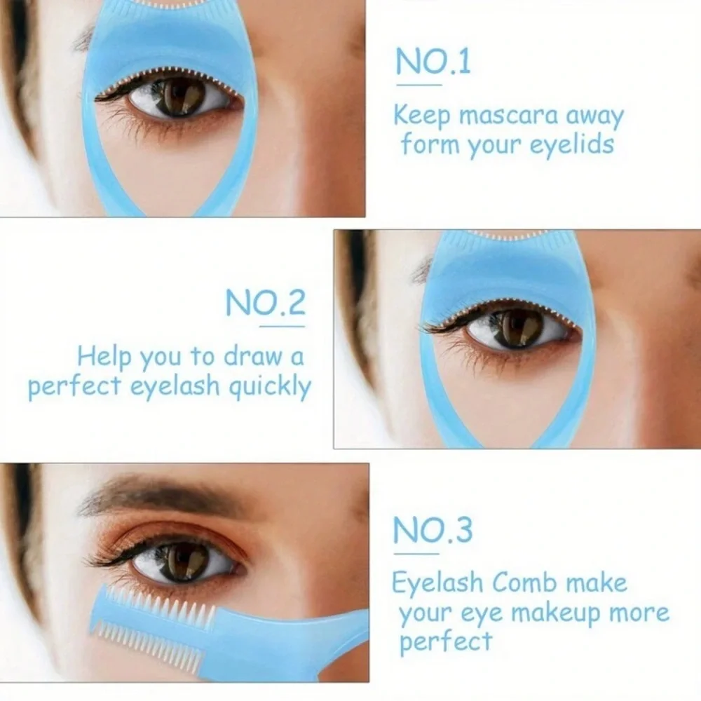 💎FREE💎 3 in 1 Mascara Guard, Eyelash Comb, Eyeliner Stencil Pink